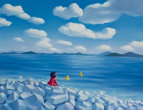 放生Released 布面油画Oil on canvas 100×130cm 2012