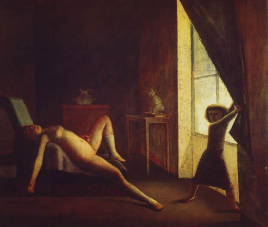 巴尔蒂斯作品《房间》。