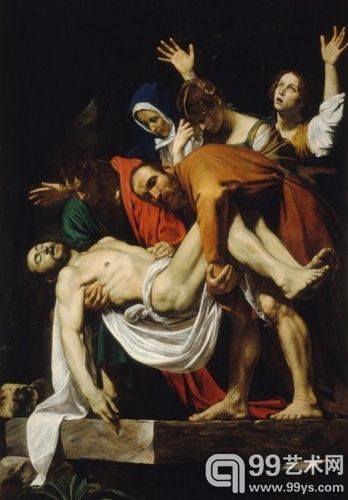卡拉瓦乔著名作品《基督下葬》
