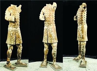 秦始皇帝陵考古发现的土豪金俑
