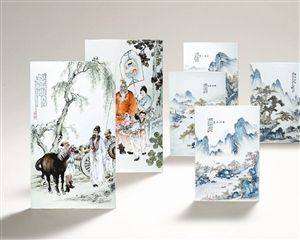 这就是去年12月北京保利秋拍上拍出的3277.5万元的王琦、汪野亭民国重要人物选制粉彩人物山水瓷板画。