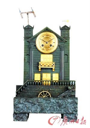 青铜城堡水法台钟