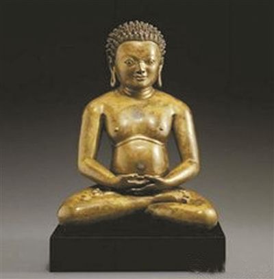 西藏铜瑜伽士坐像
