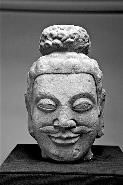 阿育王头像是这批南朝佛造像中一件非常重要的展品。