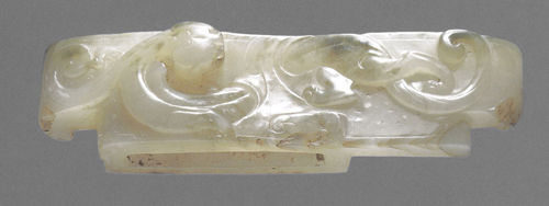 3. 玉剑璏（正、背、侧视） 1995年徐州狮子山楚王陵出土