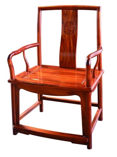 蔚雅古典两种高端材质扇形南官帽椅 