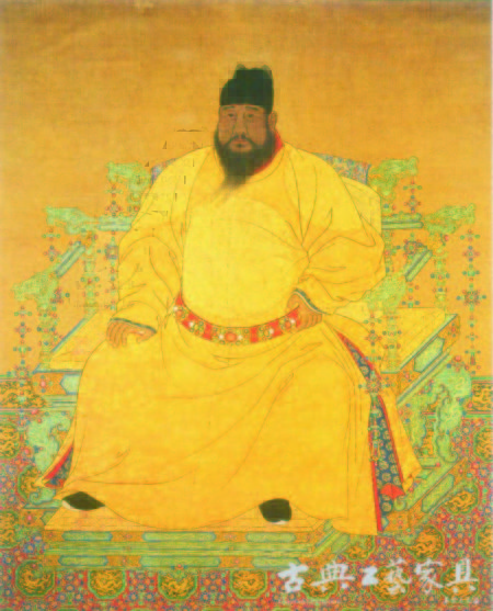 图12 明 宣德皇帝坐像 台北故宫博物院藏