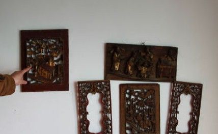 长沙市民收藏的木雕