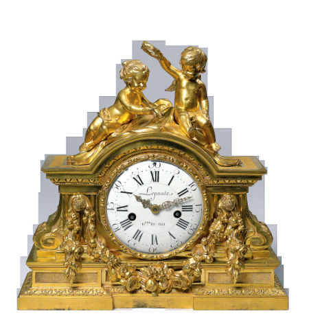 罕见而又精致的鎏金青铜雕塑壁炉座钟“科学的胜利”，制造于路易十六早期，约1775年