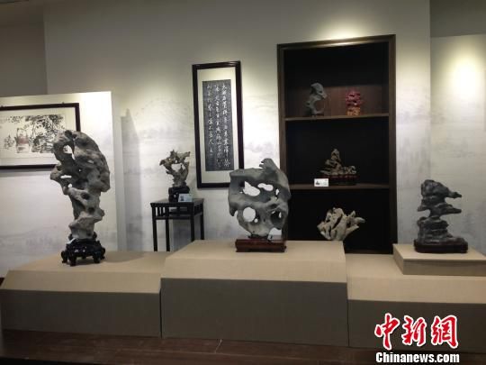 中国太湖石博览园内展览的太湖石　李津　摄