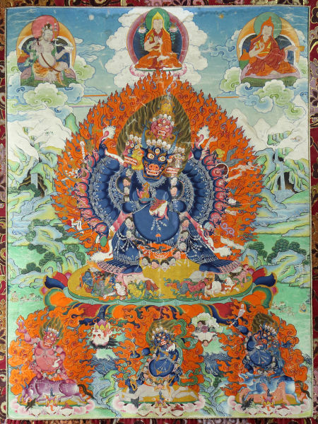 《大威德金刚》丹巴，1987年，现藏国家博物馆。