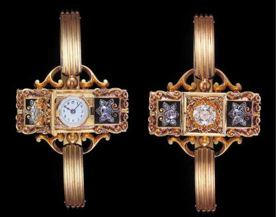 百达翡丽钥匙上弦校针女式腕表 1868年制 这是首款现代概念上的瑞士腕表。