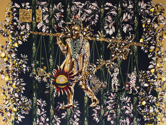 让· 吕尔萨 (1892 -1966 )，《人》，1945 ，低经织机织造的羊毛壁挂（法国奧比松塔巴尔工坊）