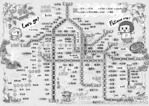 被网友誉为“最萌广州地铁”的手绘地图。网络图片