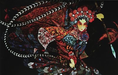 《战》刘颖漆画作品