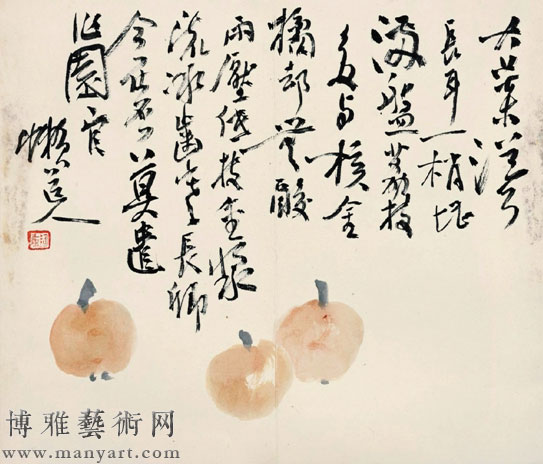 潘天寿先生为国立杭州艺专（现为中国美术学院）学生画的课徒稿