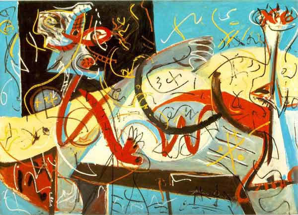 美国抽象表现主义绘画--波洛克（J.Jackson Pollock）