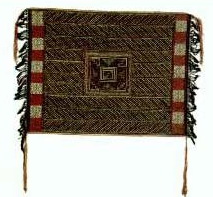 瑶族棉织几何纹头巾（二十世纪下半叶）