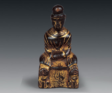 铜鎏金释迦牟尼坐像