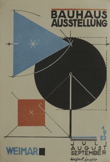 明信片，赫伯特·拜耶(Hebert Bayer)，设计年代：1923年