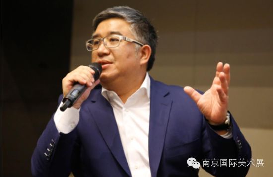 朱彤先生在第二届南京国际美术展北京新闻发布会上介绍本次策展方案