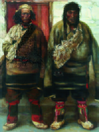 陈丹青 《康巴汉子》 97×74 cm