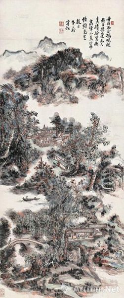 黄宾虹《南高峰小景》