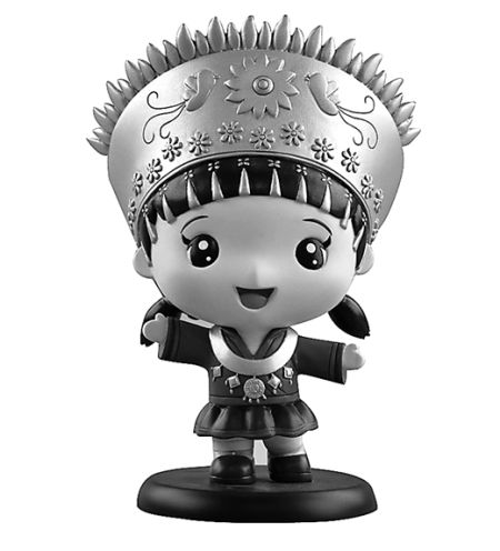 图为部分“广西12个世居民族娃娃”文创产品。（资料图片）