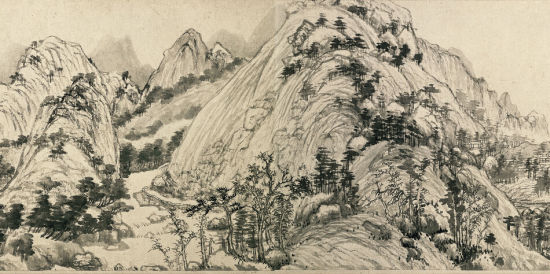 　　台北故宫博物馆《无用师卷》(局部)