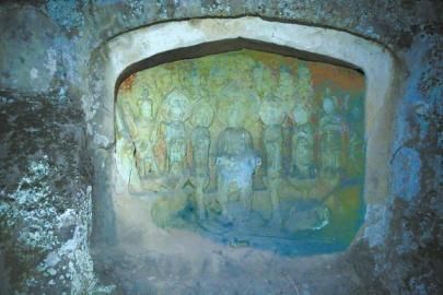 杜家湾唐代摩崖造像。