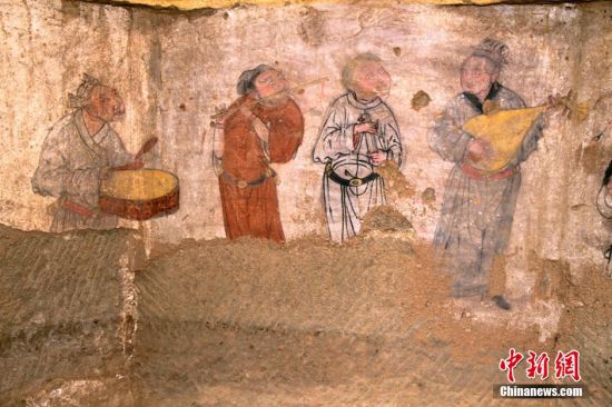 陕西省横山县发现的一座元代壁画墓
