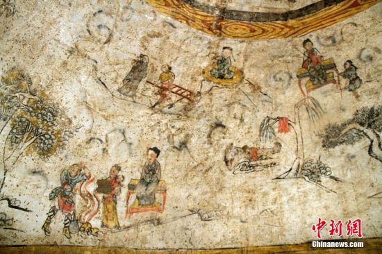 陕西省横山县发现的一座元代壁画墓