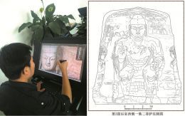 图7新方法绘制的第3窟后室实测图