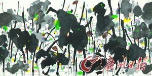 吴冠中 《荷塘》（中国画）