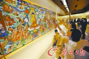 唐卡艺术展。 CFP供图