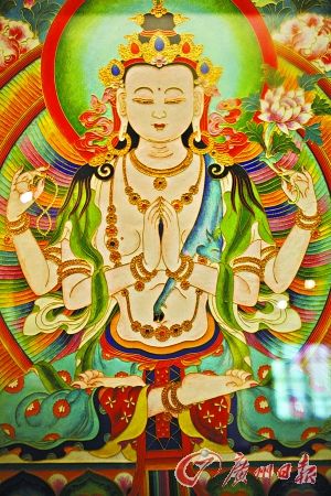 博物馆里的唐卡。CFP供图