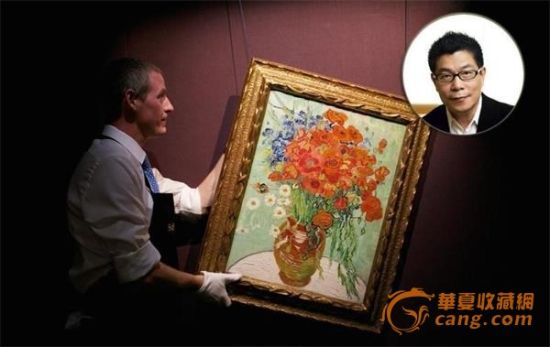 王中军豪掷6176.5万美元(约3.77亿元)拍得梵高晚年画作《雏菊与罂粟花》