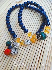 候毅设计的青金石手串