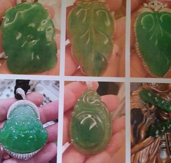 部分受害人被骗的翡翠。 澎湃新闻徐其勇 图