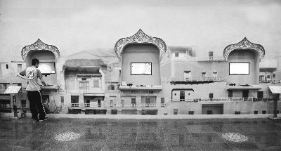 石窟全景漫游沉浸式体验展区    （敦煌研究院数字中心供图）