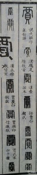 郑朝阳微博中提供的多种『贾』字写法