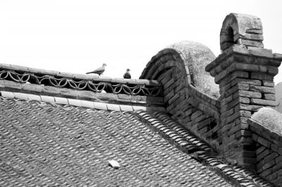 王在之故居精美的欧式山墙