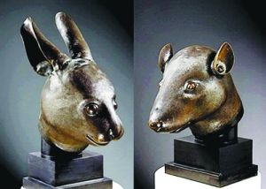 2009年圆明园兽首拍卖轰动全球，仅两个鼠首、兔首就拍出了近2亿元人民币的天价。