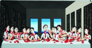 曾梵志作品《最后的晚餐》2013年拍出1.6亿港元天价。当代艺术是否会在国家艺术基金“征集收藏”的范围之内也是令人关注的问题。