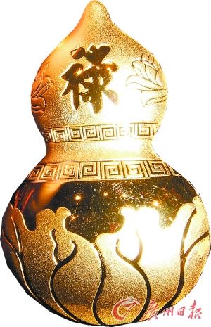 春节后，黄金葫芦成金市畅销品。