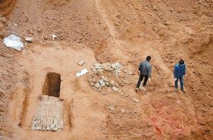 工作人员介绍，这座古墓的形制在西安地区比较罕见