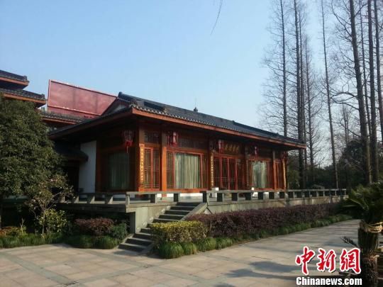 图为杭州西湖著名会所西湖会。