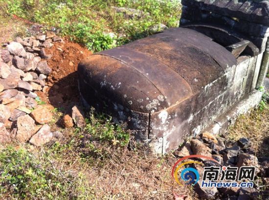 被盗的蔡有阖古墓(南海网记者 高鹏 摄)