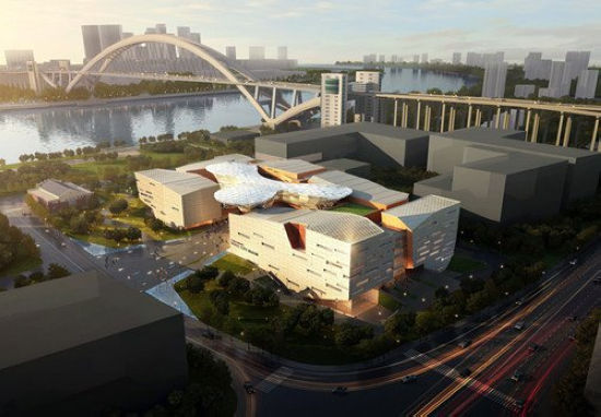 世博会博物馆将有11个展厅和1个特效影厅。效果图