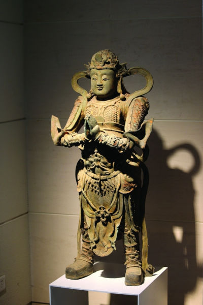 韦驮天铜像应该是清代的，而不是北齐。金陵晚报记者 段仁虎　实习生 徐悟 摄